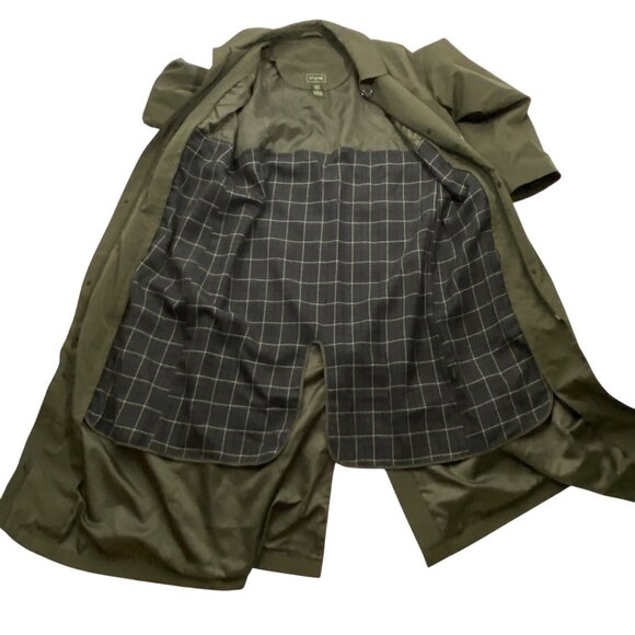 L.L. Bean Womens Petite Small Long Coat trench coat Detachable Liner cabincore - Picture 7 of 13